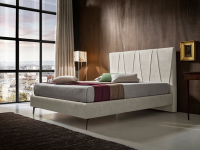 JULIUS - Upholstered fabric double bed _ Felis
