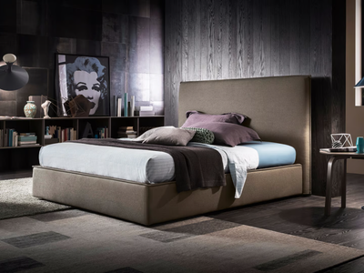 MILLER - Upholstered fabric double bed _ Felis