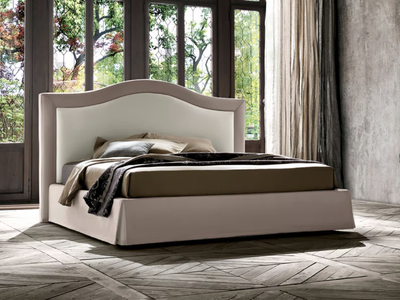 OSCAR - Fabric double bed with upholstered headboard _ Felis