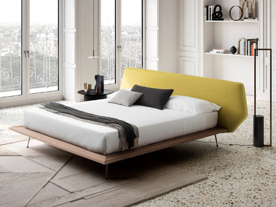 TAIPEI - Double bed with upholstered headboard _ Felis