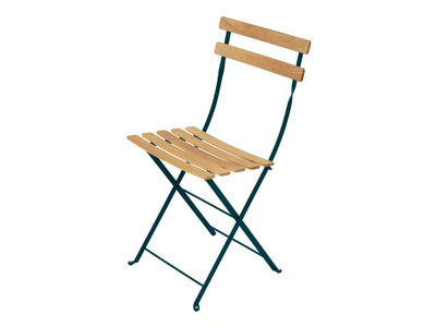 BISTRO - Folding steel and wood garden chair _ Fermob