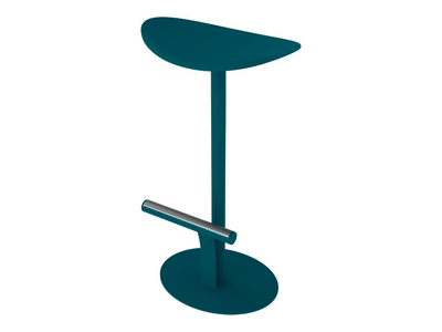 BOLDER - High metal stool with footrest _ Fermob