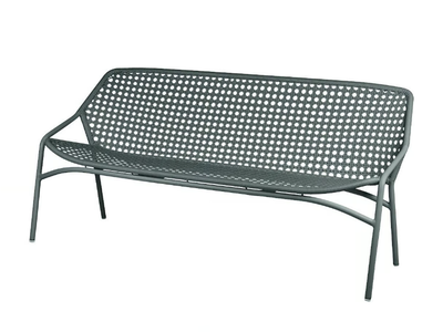 CROISETTE - Aluminium garden bench with back _ Fermob