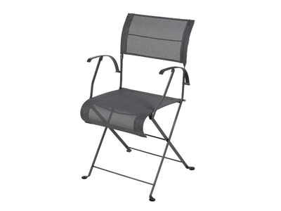 DUNE - Folding canvas garden chair with armrests _ Fermob