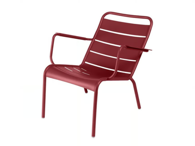 LUXEMBOURG - Stackable aluminium garden armchair with armrests _ Fermob