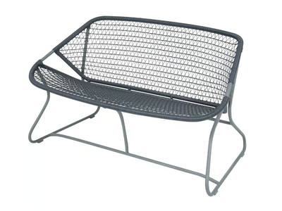 SIXTIES - Aluminium garden bench with back _ Fermob