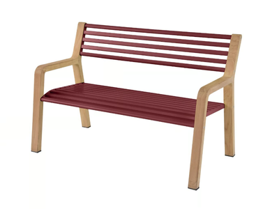 SOMERSET - Garden bench with armrests with back _ Fermob