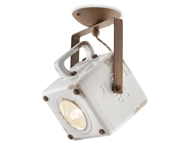 INDUSTRIAL - Adjustable ceramic ceiling lamp _ FERROLUCE