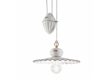 ROMA - Adjustable ceramic pendant lamp _ FERROLUCE