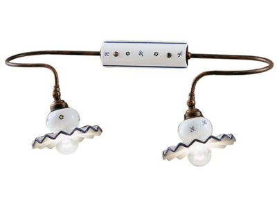 ROMA - Adjustable ceramic wall light with fixed arm _ FERROLUCE