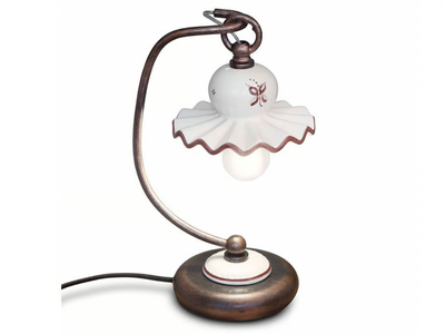 ROMA - Ceramic table lamp with fixed arm _ FERROLUCE