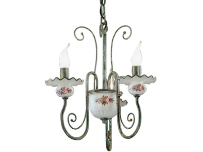 SANREMO - Ceramic and metal chandelier _ FERROLUCE