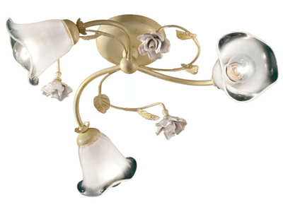 SIENA - Ceramic ceiling lamp with fixed arm _ FERROLUCE