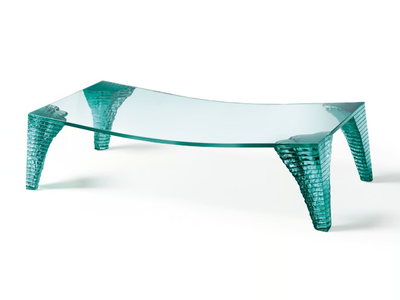 ATLAS - Rectangular glass coffee table _ Fiam Italia