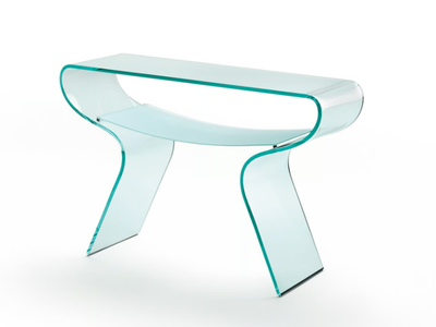 CHARLOTTE - Glass console table _ Fiam Italia