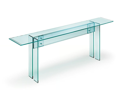 LLT - Rectangular glass console table _ Fiam Italia