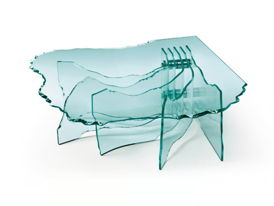 SHELL - Glass coffee table _ Fiam Italia