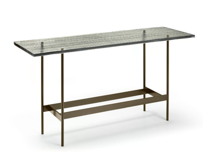 WAVES - Rectangular console with DV-Glass top _ Fiam Italia