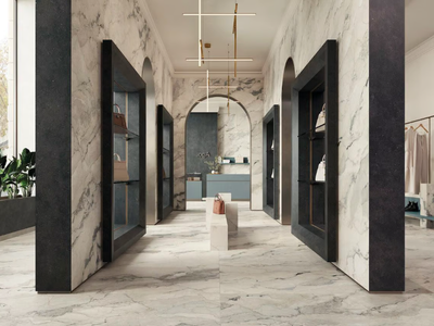 CAMOUFLAGE - Porcelain stoneware wall/floor tiles with marble effect _ Fiandre Architectural Surfaces