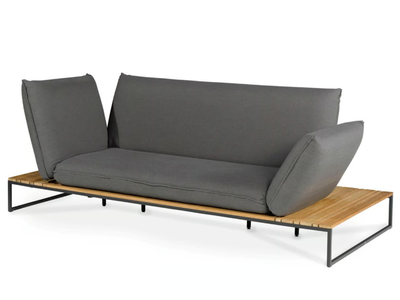 FLORA LOUNGE - Outdoor sofa with adjustable mechanism for backrest/armrests _ Fischer Möbel