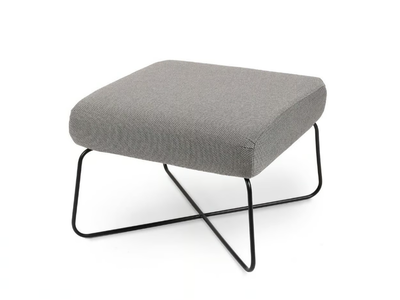 KALOS - Square fabric garden footstool _ Fischer Möbel