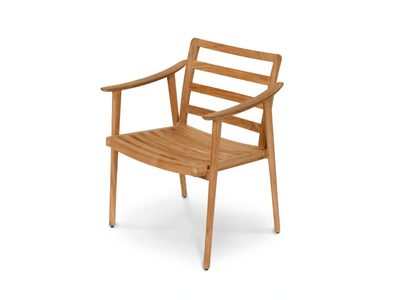 KENO - Teak garden chair with armrests _ Fischer Möbel