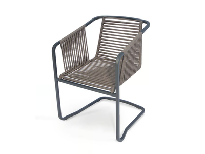 SUITE - Cantilever rope garden chair with armrests _ Fischer Möbel