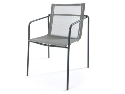 TAKU - Stackable garden chair with armrests _ Fischer Möbel