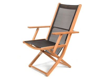 TENNIS - Recliner garden chair with armrests _ Fischer Möbel