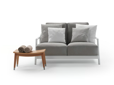 ALISON OUTDOOR - 2 seater fabric garden sofa with removable cover _ Flexform