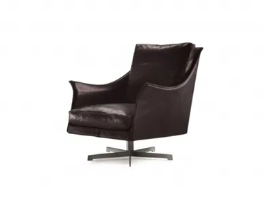 BOSS - Swivel armchair with armrests with 5-spoke base _ Flexform