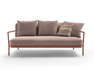 CAMARGUE - 3 seater aluminium and fabric garden sofa _ Flexform