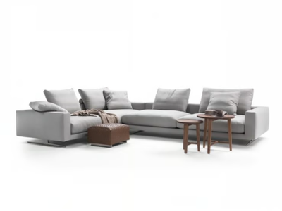 CAMPIELLO - Corner sectional fabric sofa _ Flexform
