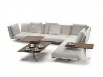 EVERGREEN - Sectional fabric sofa with chaise longue _ Flexform