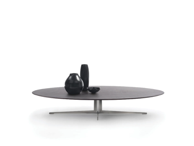FLY - Oval wooden coffee table _ Flexform