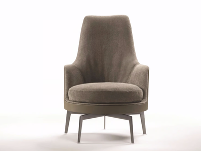 GUSCIOALTO - GUSCIOALTO SOFT - Fabric armchair high-back _ Flexform