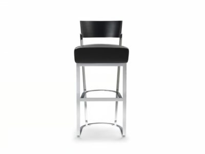 MORGAN - High upholstered stool with back _ Flexform