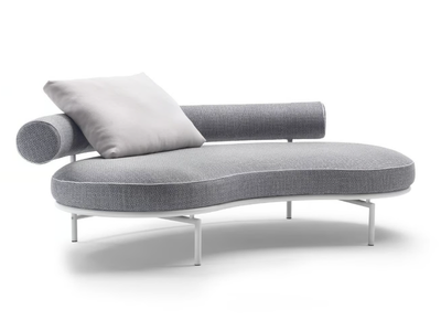 SUPERMAX OUTDOOR - Curved fabric garden sofa _ Flexform