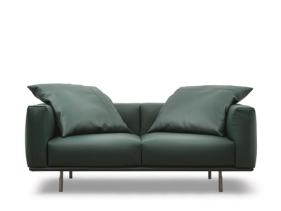 BINARIO - 2 seater leather sofa with removable cover _ Flou