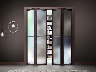 FLAT F2 - Folding etched glass door _ FOA