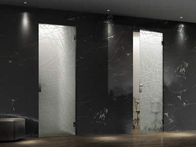 SLIVER V1/MF - Hinged glass door _ FOA