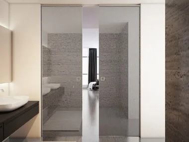 TUTTOVETRO LIGHT - Glass internal pocket sliding door _ FOA