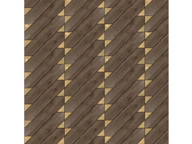 SPECIAL PANEL MATITA INSTALLATION 230 - Indoor wooden wall/floor tiles _ FOGLIE D'ORO