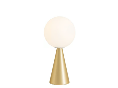 BILIA - Table lamp with metal base and glass lampshade _ FontanaArte