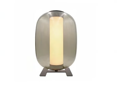 MERIDIANO - LED glass and metal table lamp _ FontanaArte