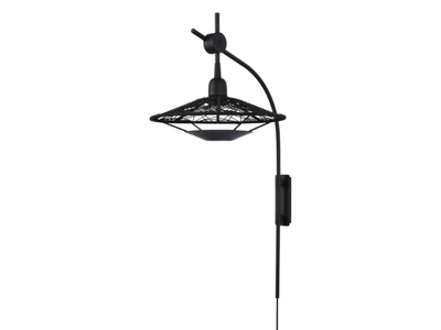 CARPA - Contemporary style LED direct-indirect light cotton wall light with fixed arm _ Forestier