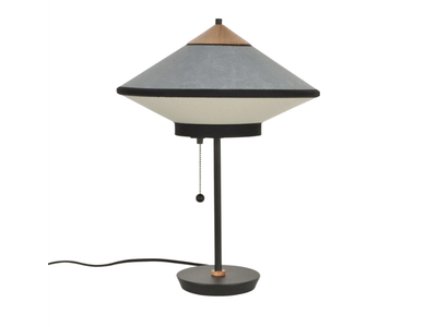 CYMBAL - LED direct-indirect light linen bedside lamp with fixed arm _ Forestier