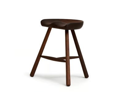 SHOEMAKER CHAIR™ N. 49 - Low oak stool with footrest _ Form & Refine