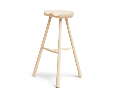 SHOEMAKER CHAIR™ N. 78 - High beech stool with footrest _ Form & Refine