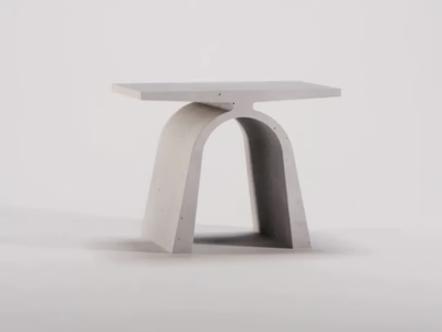 COFFEE TABLE A - Rectangular cement coffee table _ Forma&Cemento